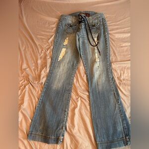 Distressed Blue Women's Jeans